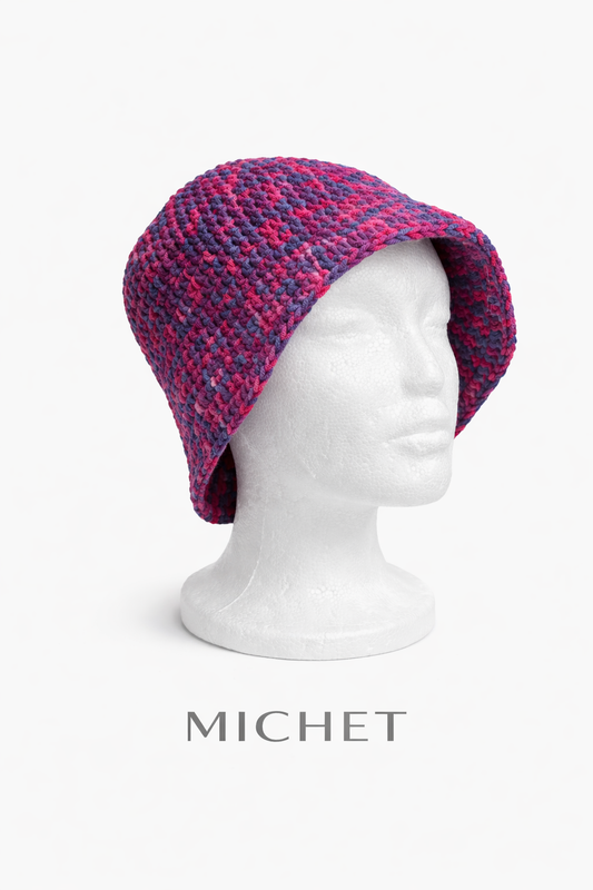 MICHET Berry Crochet Bucket Hat