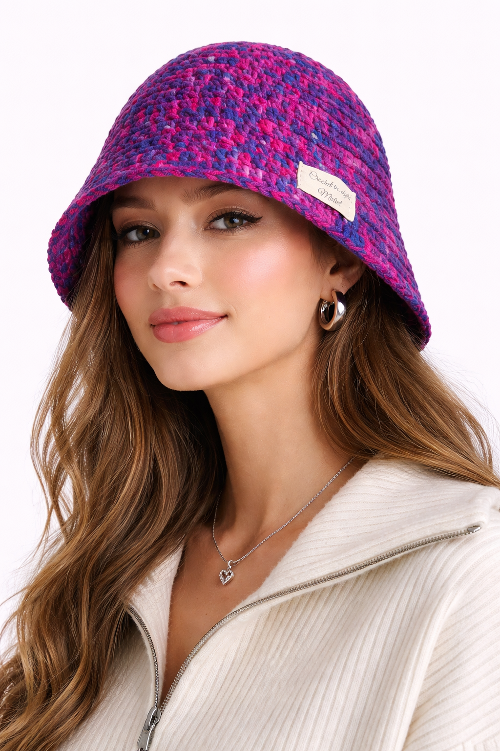 MICHET Berry Crochet Bucket Hat