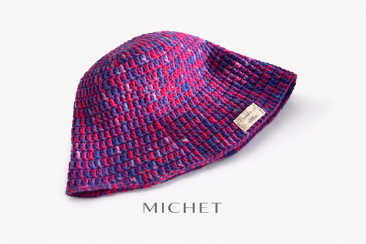 MICHET Berry Crochet Bucket Hat